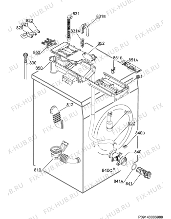 Взрыв-схема стиральной машины Zanussi ZWD81683NW - Схема узла Hydraulic System 272